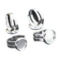 Silver Tone Ring Bezel Settings For 8/10/12mm Cabochons DIY Jewelry Findings 1g view 5