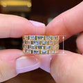 European American Fashion Exaggerated Wide Band Ring Geometric Statement Finger Jewelry Accessory view 4