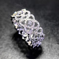 Classic Hollow Floral Full Band Ring For Women Light Luxury Simple Versatile Statement Jewelry view 1