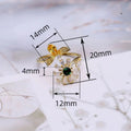Sparkling Bee Collecting Honey Sunflower Open Ring Trendy Adjustable Statement Fashion Ring view 4