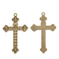 Zinc Alloy Cross Charm Pendant No.385918 for DIY Necklace Bracelet Jewelry Making view 2