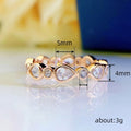 2024 New Pear Shape Small Water Drop Ring European American Style Unisex Fashion Finger Ring view 4