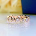2024 New Pear Shape Small Water Drop Ring European American Style Unisex Fashion Finger Ring view 6