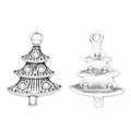 Zinc Alloy Christmas Tree Charm Pendant No.131506 for DIY Necklace Bracelet Jewelry Making view 3