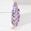 Alloy Rhinestone Leaf Brooch Pin For Dresses And Cheongsam view 2