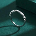 Mobius Couple Ring With Twisted Zircon Design, Minimalist Fashion Valentine Gift Jewelry For Men Women view 3