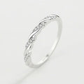Mobius Couple Ring With Twisted Zircon Design, Minimalist Fashion Valentine Gift Jewelry For Men Women view 1