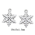 Antique Silver Zinc Alloy Snowflake Charm Pendant No.539683 for DIY Necklace Bracelet Jewelry Making view 1