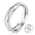 2024 New Simple Plain Band Ring For Women Geometric Line Wrapped Minimalist Fashion Finger Ring view 1