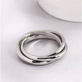 2024 New Simple Plain Band Ring For Women Geometric Line Wrapped Minimalist Fashion Finger Ring view 2