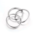 2024 New Simple Plain Band Ring For Women Geometric Line Wrapped Minimalist Fashion Finger Ring view 3
