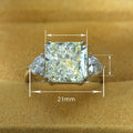 New Faux Ice Flower Geometric Ring For Women, Luxury Princess Style Fashion Statement Jewelry view 4