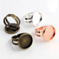 12mm Inner Diameter 1g Time Gem Ring Bezel Setting Base For DIY Jewelry Making Accessories view 5