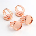 12mm Inner Diameter 1g Time Gem Ring Bezel Setting Base For DIY Jewelry Making Accessories view 3