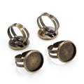 12mm Inner Diameter 1g Time Gem Ring Bezel Setting Base For DIY Jewelry Making Accessories view 2