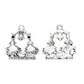 Zinc Alloy Christmas Tree Charm Pendant No.706345 for DIY Necklace Bracelet Jewelry Making view 3
