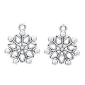 Zinc Alloy Snowflake Charm Pendant No.042465 for DIY Necklace Bracelet Jewelry Making view 2
