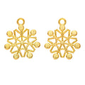 Zinc Alloy Snowflake Charm Pendant No.042465 for DIY Necklace Bracelet Jewelry Making view 3