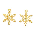 Zinc Alloy Snowflake Charm Pendant No.810498 for DIY Necklace Bracelet Jewelry Making view 2