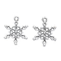 Zinc Alloy Snowflake Charm Pendant No.810498 for DIY Necklace Bracelet Jewelry Making view 3