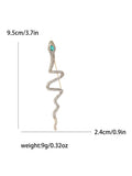 Luxury Alloy Rhinestone Snake Brooch For Suits And Formal Wear view 6