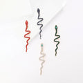 Luxury Alloy Rhinestone Snake Brooch For Suits And Formal Wear view 1