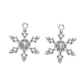 Antique Silver Zinc Alloy Snowflake Charm Pendant No.929758 for DIY Necklace Bracelet Jewelry Making view 2