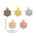Zinc Alloy Snowflake Charm Pendant No.717848 for DIY Necklace Bracelet Jewelry Making view 1