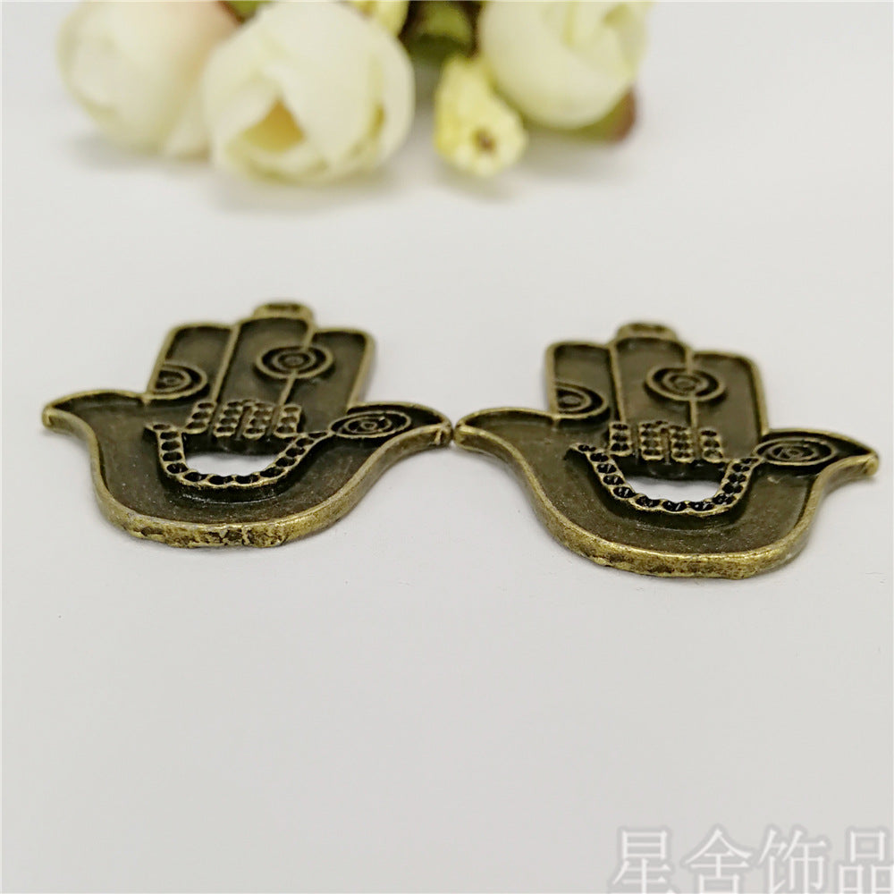 40x27mm Alloy Hand Pendant Charm