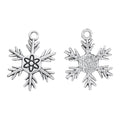 Zinc Alloy Snowflake Charm Pendant for DIY Necklace Bracelet Jewelry Making view 2