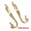 80x20mm 120x33mm 6g 15g Gold Zinc Alloy Charm Pendant for DIY Necklace Bracelet Jewelry Making view 3