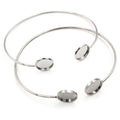 Fashion Minimalist Stainless Steel Open Bangle Bracelet DIY Jewelry Findings 12mm Inner Diameter 6g view 1