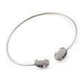 Fashion Minimalist Stainless Steel Open Bangle Bracelet DIY Jewelry Findings 12mm Inner Diameter 6g view 3
