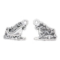 Antique Silver Zinc Alloy Christmas Shoe Charm Pendant for DIY Necklace Bracelet Jewelry Making view 2