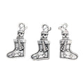 Zinc Alloy Christmas Stocking Charm Pendant for DIY Necklace Bracelet Jewelry Making view 3