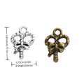 Zinc Alloy Candy Cane Charm Pendant for DIY Necklace Bracelet Jewelry Making view 1