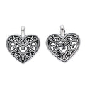 Zinc Alloy Heart Charm Pendant No.603671 for DIY Necklace Bracelet Jewelry Making view 3
