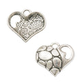 Zinc Alloy Heart Charm Pendant No.607045 for DIY Necklace Bracelet Jewelry Making view 2