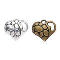 Zinc Alloy Heart Charm Pendant No.607045 for DIY Necklace Bracelet Jewelry Making view 4