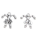 Antique Silver Zinc Alloy Candy Cane Charm Pendant for DIY Necklace Bracelet Jewelry Making view 2