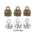 Zinc Alloy Gift Box Charm Pendant No.570932 for DIY Necklace Bracelet Jewelry Making view 1