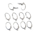 9x12mm Copper Real Gold Plated White K Non Tarnish Ear Stud Clutch Hook DIY Earring Parts 0.5g Earrings view 3