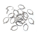 9x12mm Copper Real Gold Plated White K Non Tarnish Ear Stud Clutch Hook DIY Earring Parts 0.5g Earrings view 2