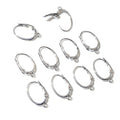 9x12mm Copper Real Gold Plated White K Non Tarnish Ear Stud Clutch Hook DIY Earring Parts 0.5g Earrings view 1