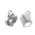 Zinc Alloy Gift Box Charm Pendant for DIY Necklace Bracelet Jewelry Making view 2