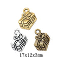 Zinc Alloy Gift Box Charm Pendant for DIY Necklace Bracelet Jewelry Making view 1