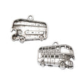 Zinc Alloy Double Decker Bus Charm Pendant for DIY Necklace Bracelet Jewelry Making view 2