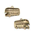 Zinc Alloy Double Decker Bus Charm Pendant for DIY Necklace Bracelet Jewelry Making view 3