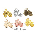 Zinc Alloy Christmas Mitten Charm Pendant for DIY Necklace Bracelet Jewelry Making view 1