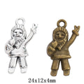 Zinc Alloy Santa Claus Charm Pendant No.000333 for DIY Necklace Bracelet Jewelry Making view 1